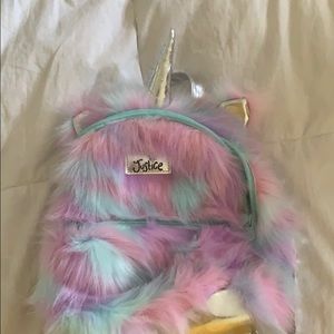 Unicorn Furry JUSTICE Mini Backpack